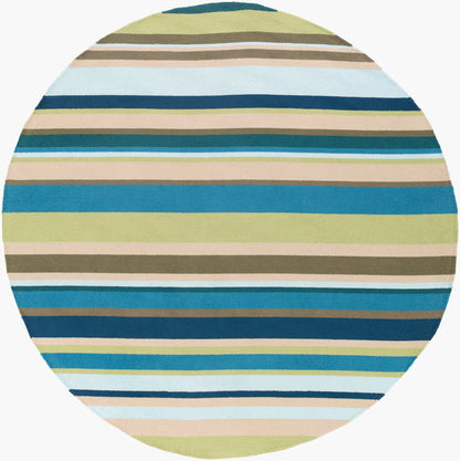 Rain RAI-1208 8ft Round Handmade Indoor/Outdoor Area Rug