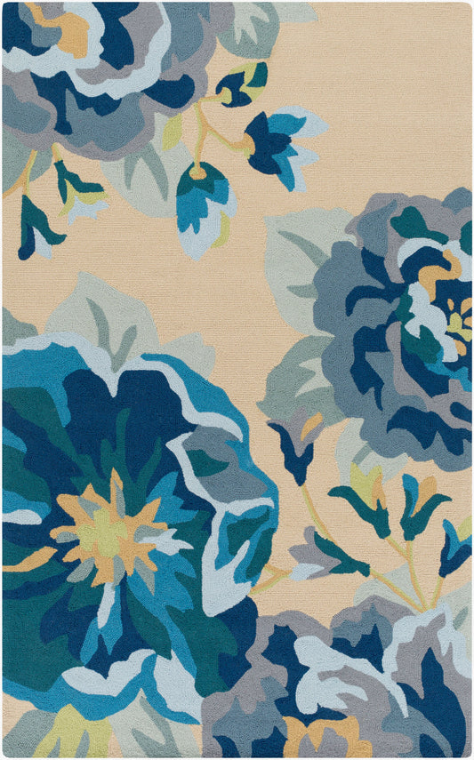 Alfombra decorativa para interior y exterior hecha a mano Rain RAI-1231 de 2' x 3'