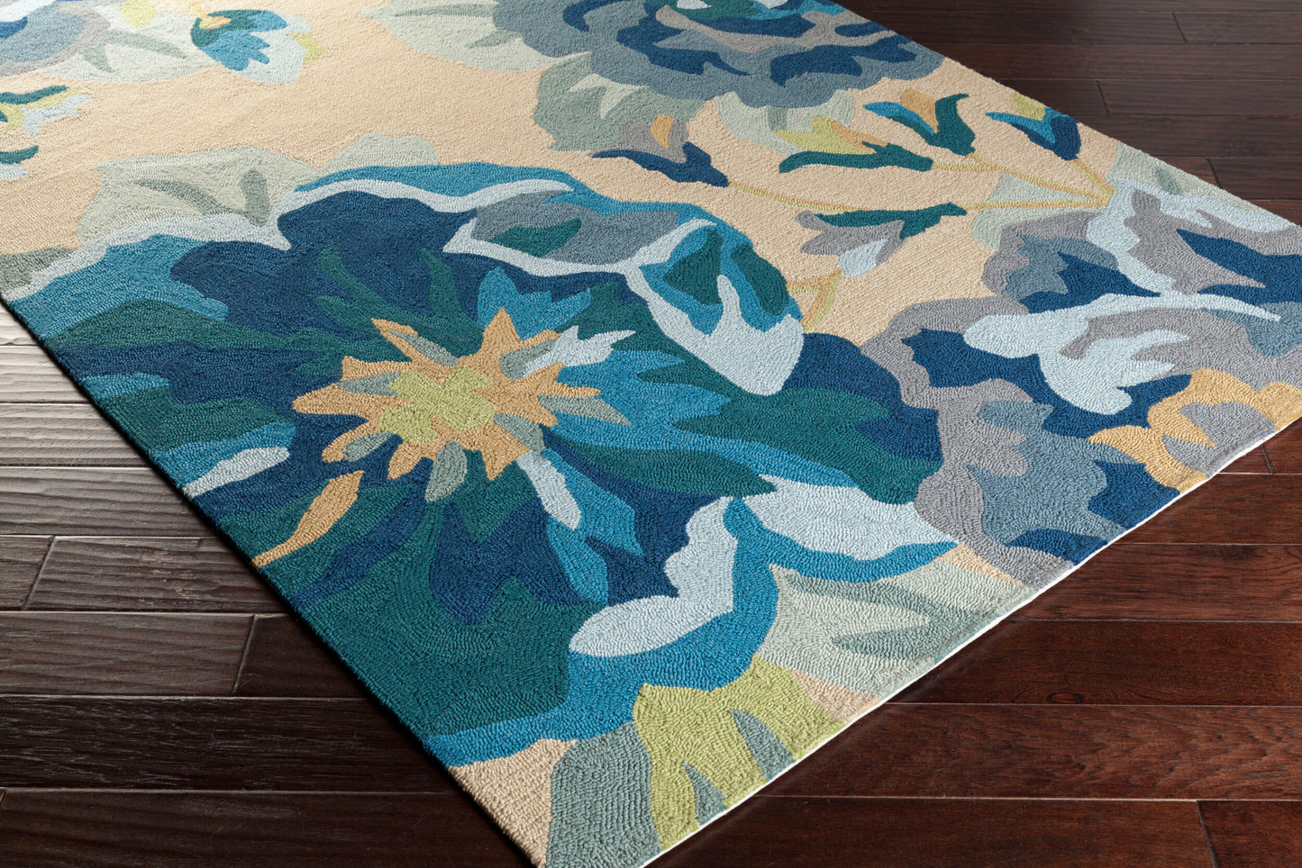 Alfombra decorativa para interior y exterior hecha a mano Rain RAI-1231 de 2' x 3'