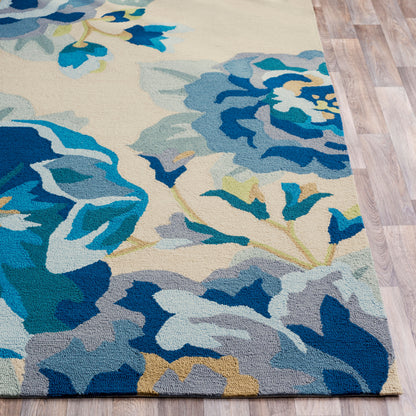 Alfombra decorativa para interior y exterior hecha a mano Rain RAI-1231 de 2' x 3'