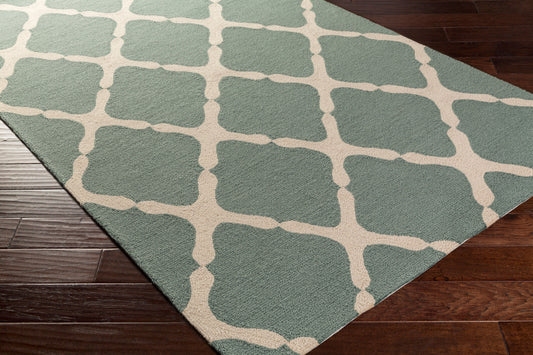 Alfombra decorativa para interior y exterior hecha a mano Rain RAI-1245 de 2' x 3'