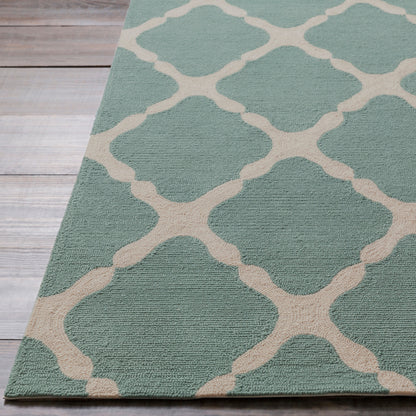 Alfombra decorativa para interior y exterior hecha a mano Rain RAI-1245 de 2' x 3'