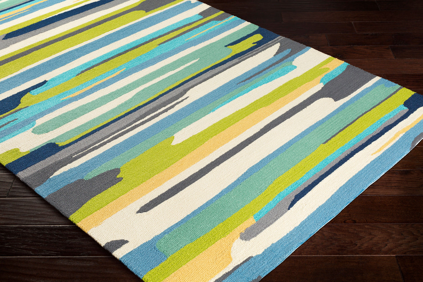 Alfombra decorativa para interior y exterior hecha a mano Rain RAI-1270 de 90 x 150 cm