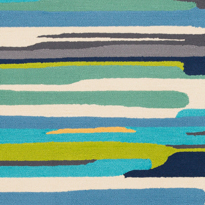 Alfombra decorativa para interior y exterior hecha a mano Rain RAI-1270 de 90 x 150 cm