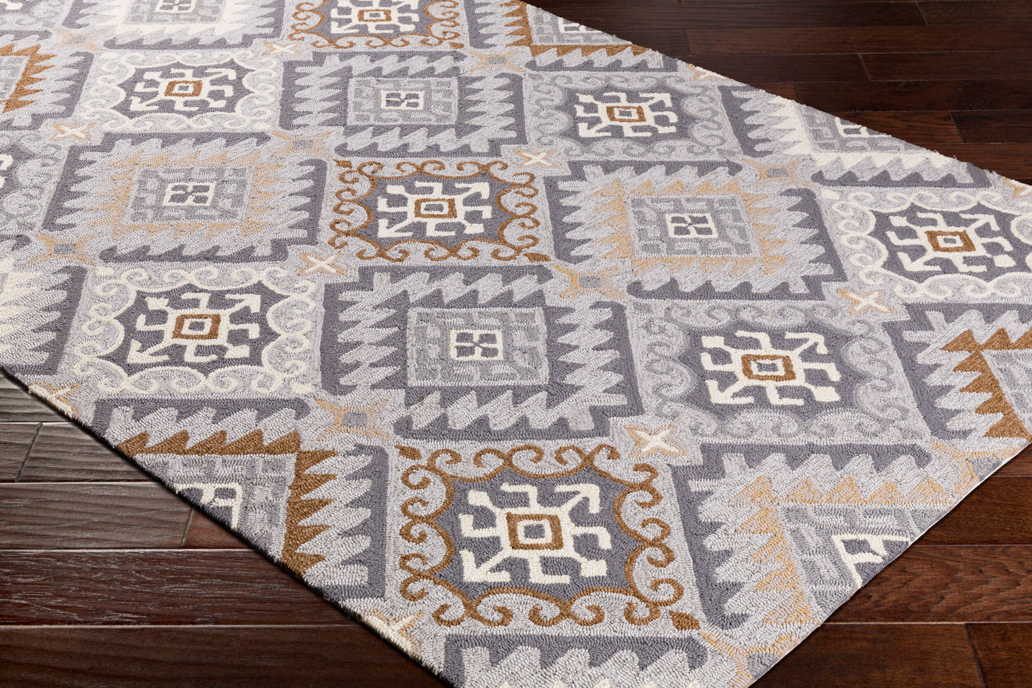 Alfombra Rain RAI-1278 de 1,52 m x 2,44 m para interior y exterior, hecha a mano
