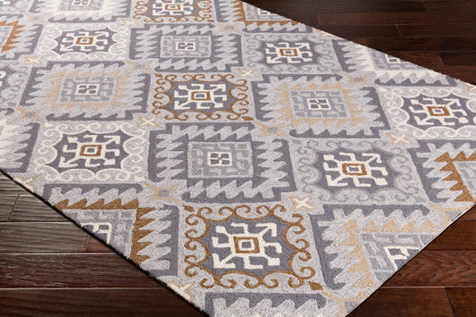 Alfombra Rain RAI-1278 de 1,52 m x 2,44 m para interior y exterior, hecha a mano