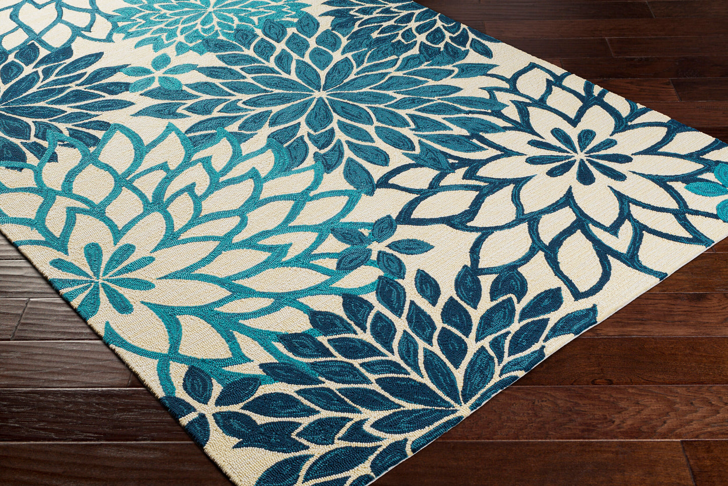 Alfombra Rain RAI-1280 de 2,7 x 3,6 m para interior y exterior, hecha a mano