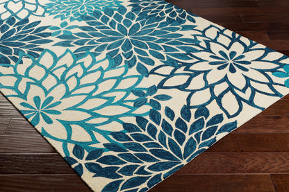 Alfombra Rain RAI-1280 de 2,7 x 3,6 m para interior y exterior, hecha a mano