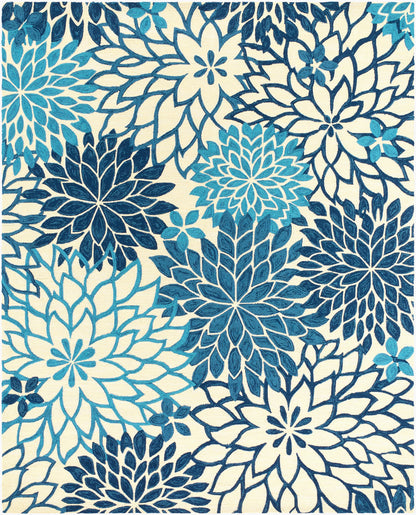 Alfombra Rain RAI-1280 de 2,7 x 3,6 m para interior y exterior, hecha a mano