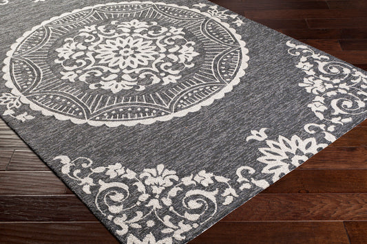 Alfombra decorativa para interiores y exteriores Rain RAI-1283 de 2' x 3' hecha a mano