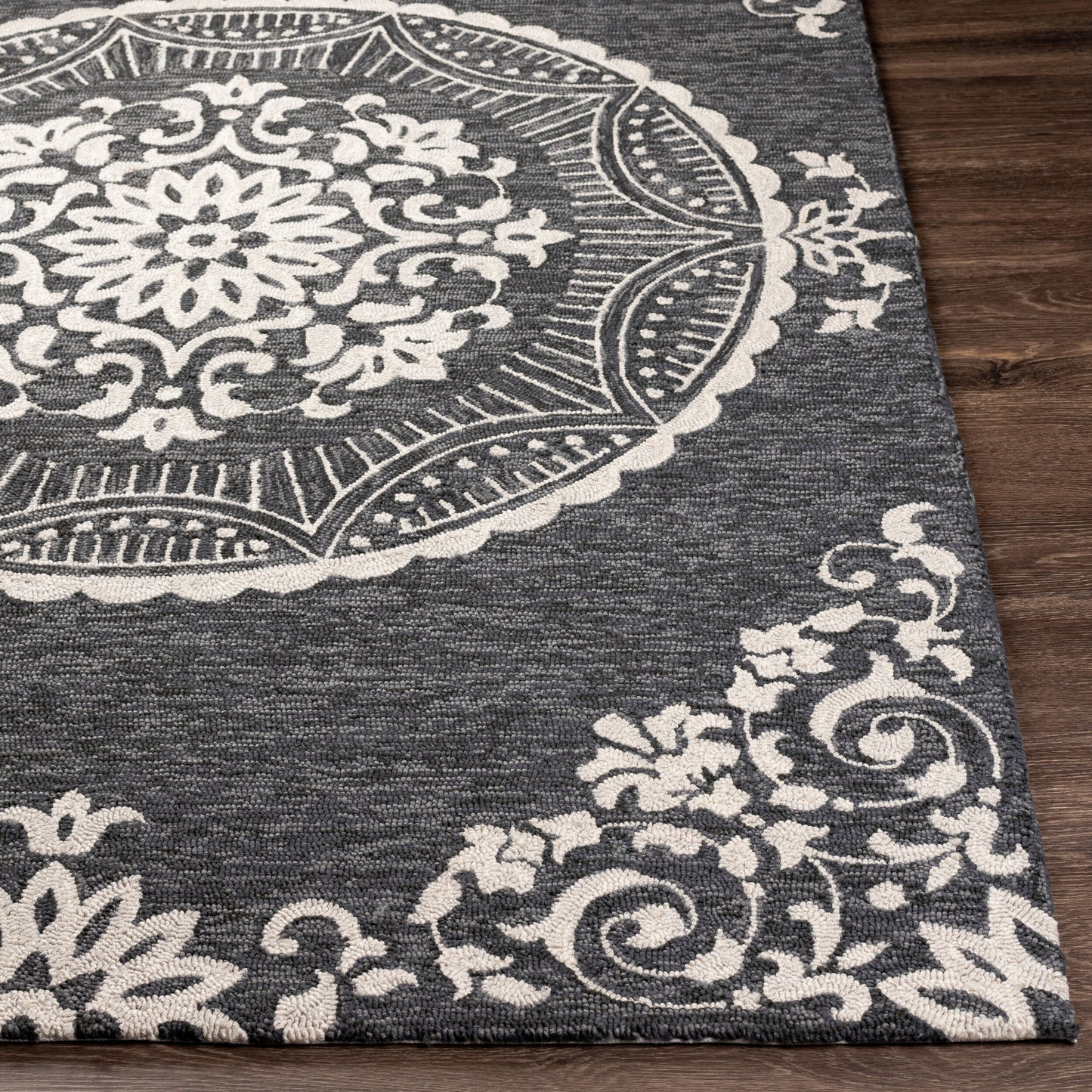 Alfombra decorativa para interiores y exteriores Rain RAI-1283 de 2' x 3' hecha a mano