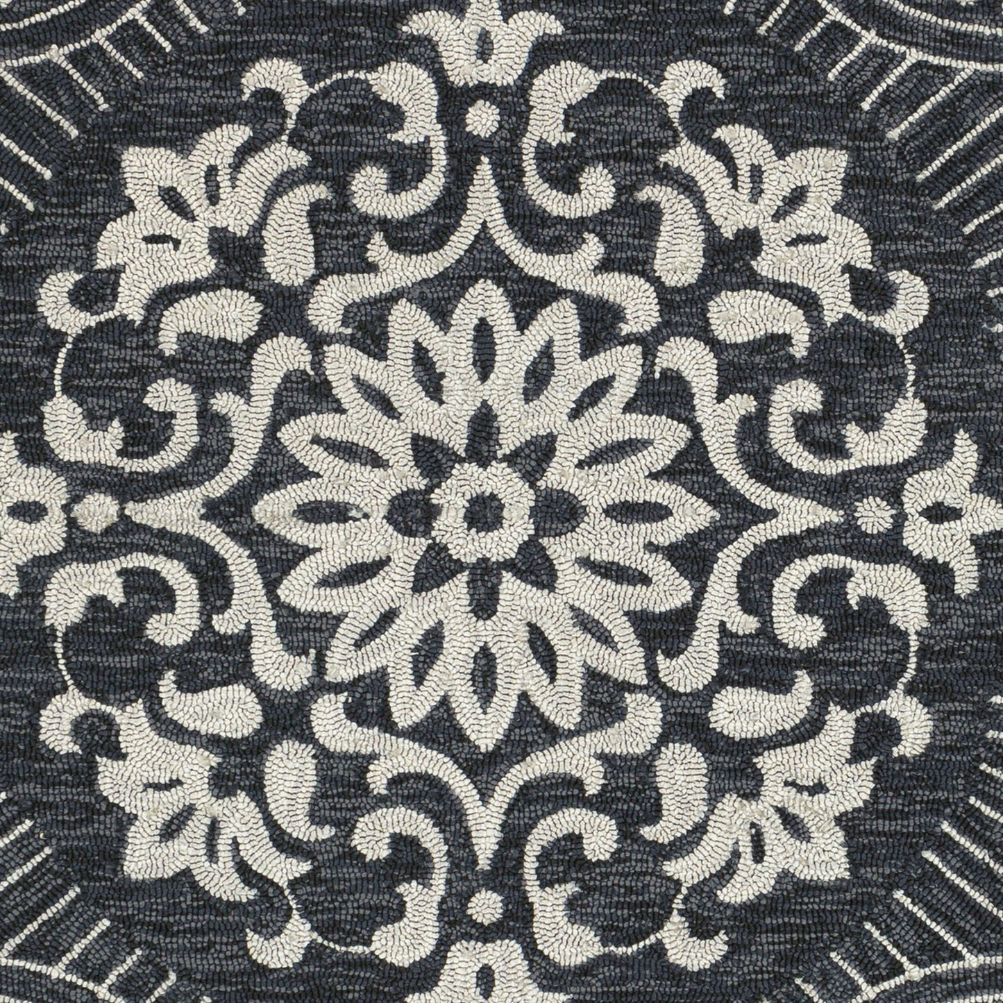 Alfombra decorativa para interiores y exteriores Rain RAI-1283 de 2' x 3' hecha a mano