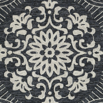 Alfombra decorativa para interiores y exteriores Rain RAI-1283 de 2' x 3' hecha a mano