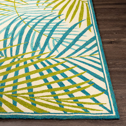 Alfombra Rain RAI-1286 de 2,7 x 3,6 m para interior y exterior, hecha a mano