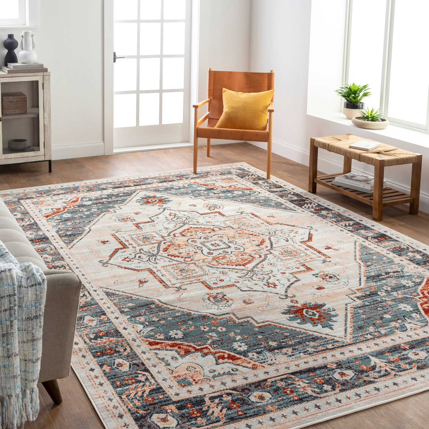 Redondo Beach RDD-2322 5' x 7' Machine Woven Indoor/Outdoor Area Rug