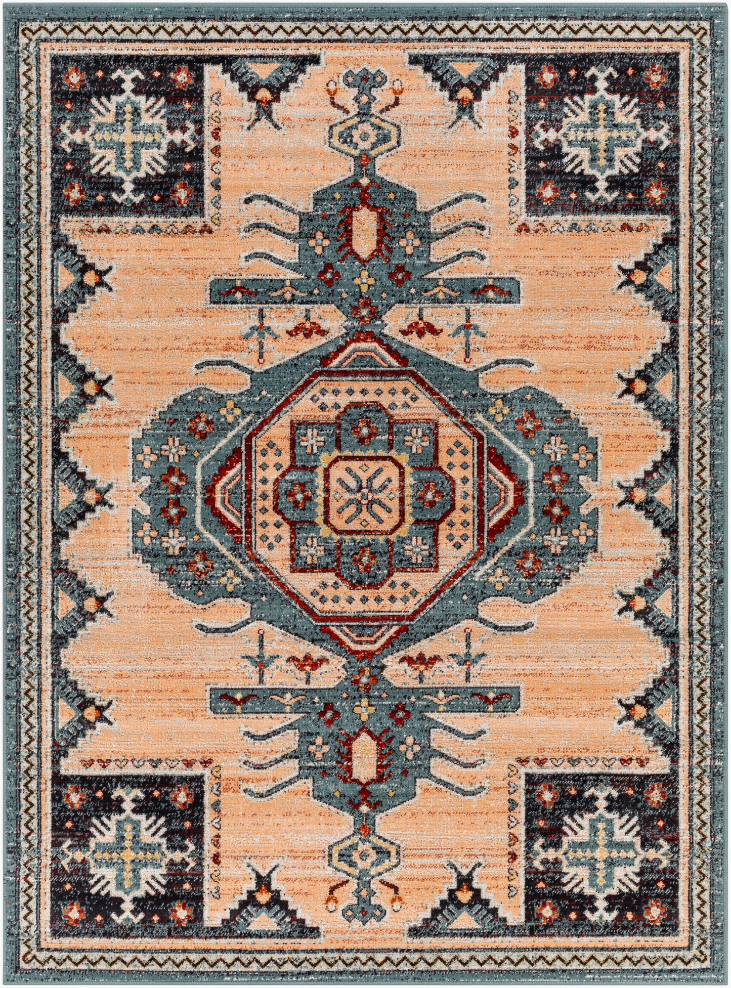 Alfombra tejida a máquina para interior y exterior Redondo Beach RDD-2324 de 1,52 m x 2,13 m