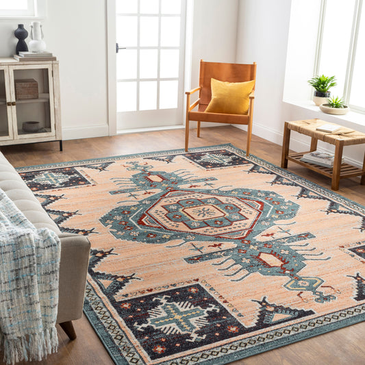 Alfombra tejida a máquina para interior y exterior Redondo Beach RDD-2324 de 1,52 m x 2,13 m