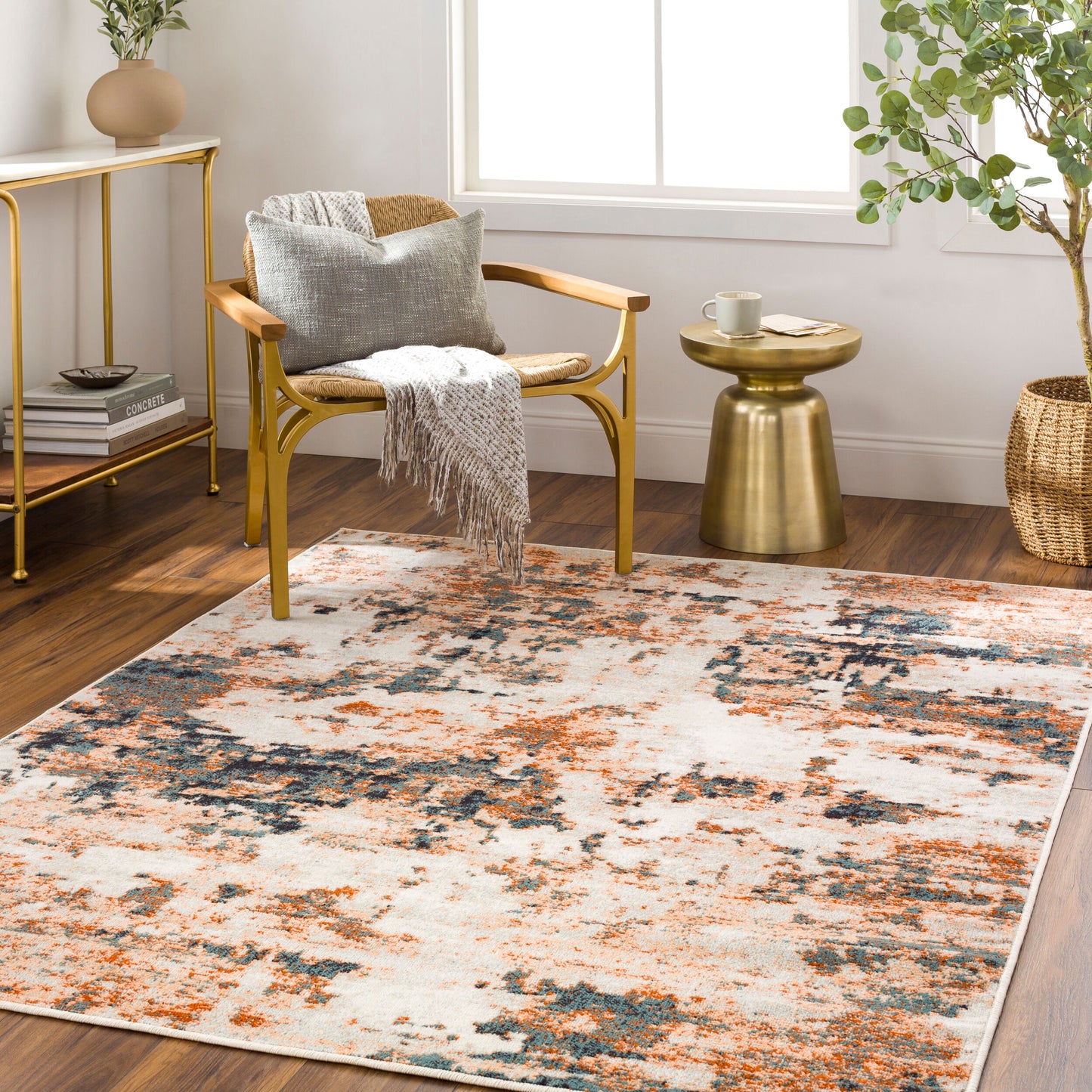 Alfombra tejida a máquina para interior y exterior Redondo Beach RDD-2330 de 1,52 m x 2,13 m