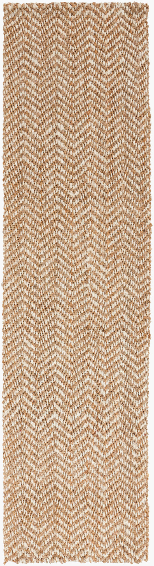 Alfombra decorativa de yute hecha a mano Reeds REED-804 de 90 x 150 cm