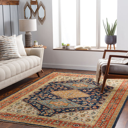 Reign REG-2300 2' x 3' Handmade Wool Accent Rug