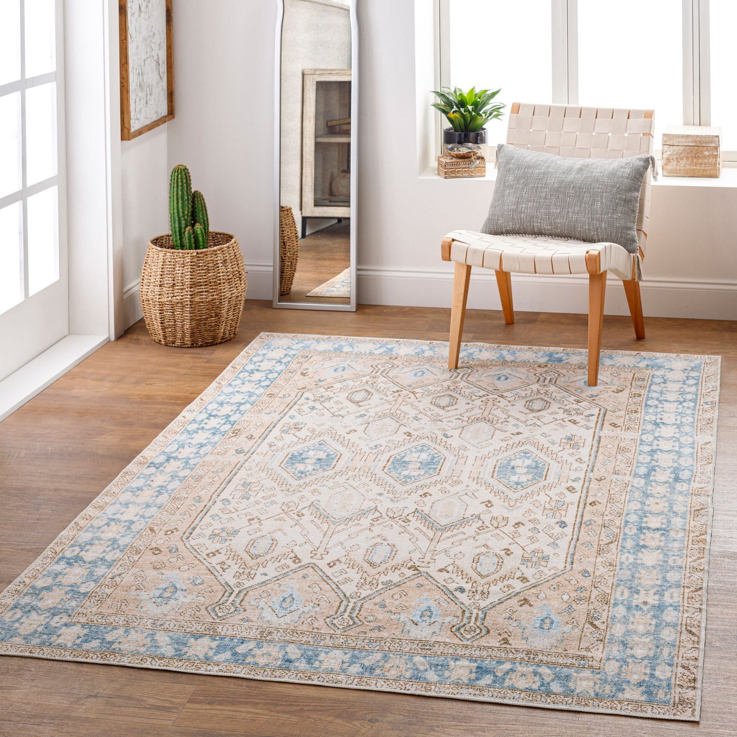 Regen RGE-2304 7' x 10' Machine Woven Washable Area Rug