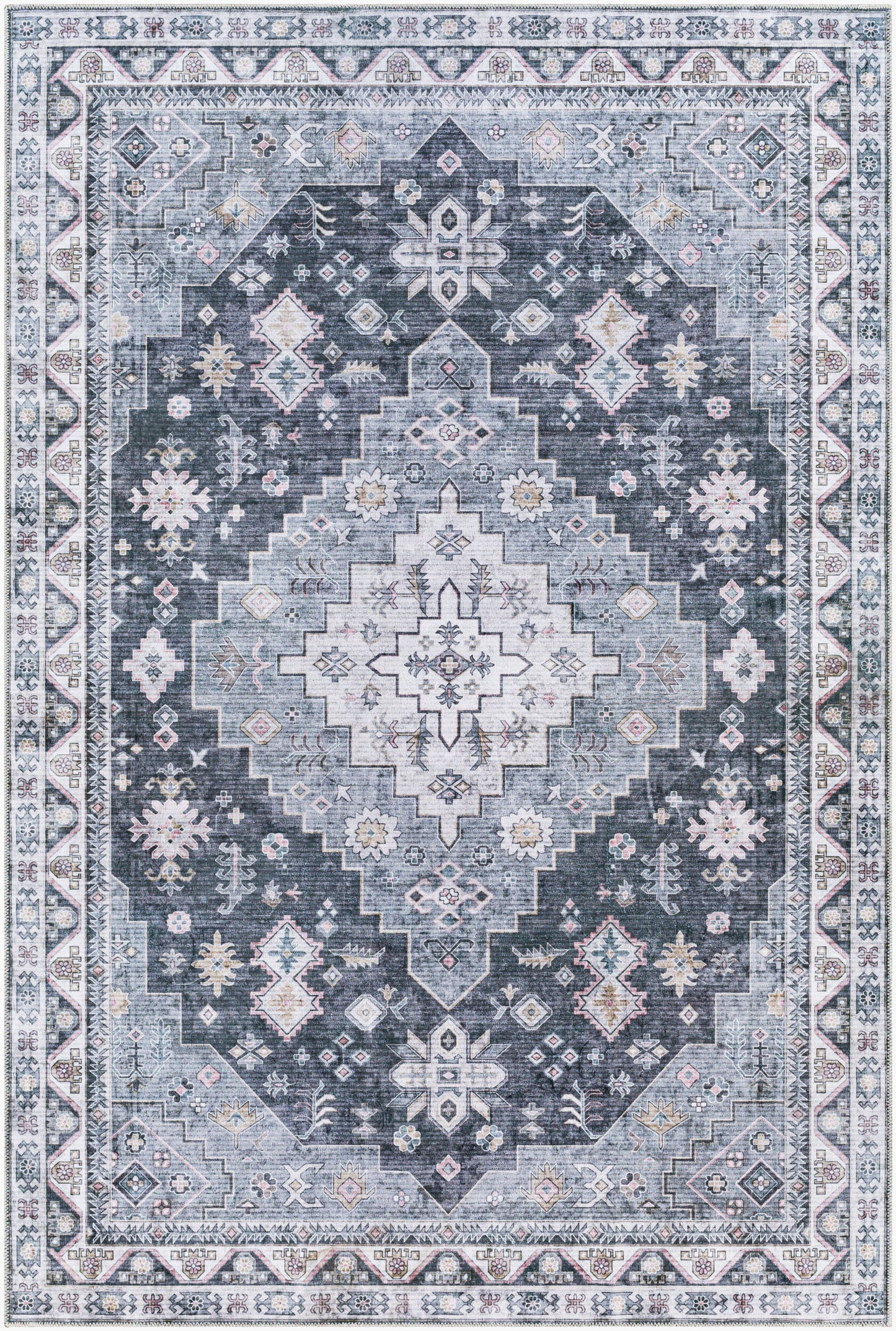 Regen RGE-2307 5' x 7' Machine Woven Washable Area Rug