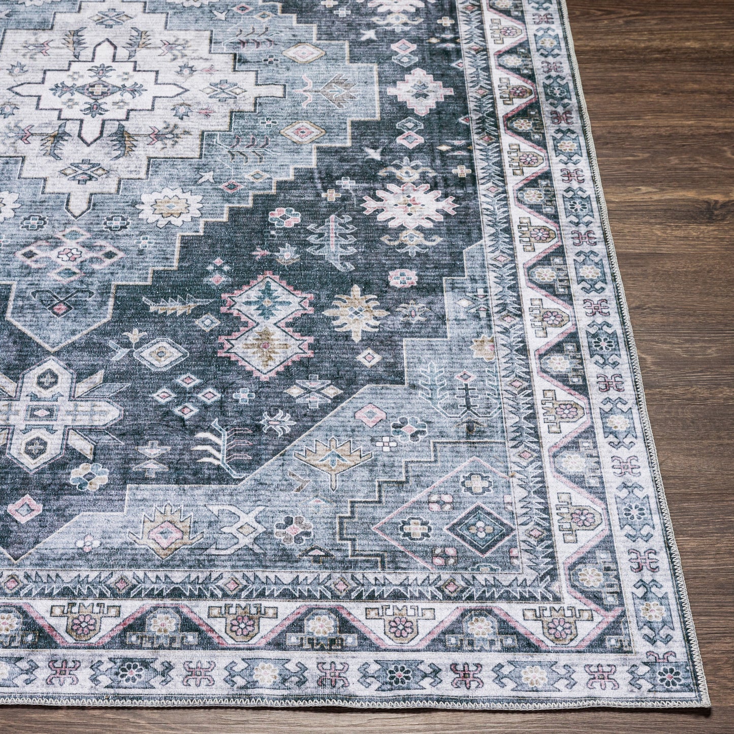 Regen RGE-2307 5' x 7' Machine Woven Washable Area Rug