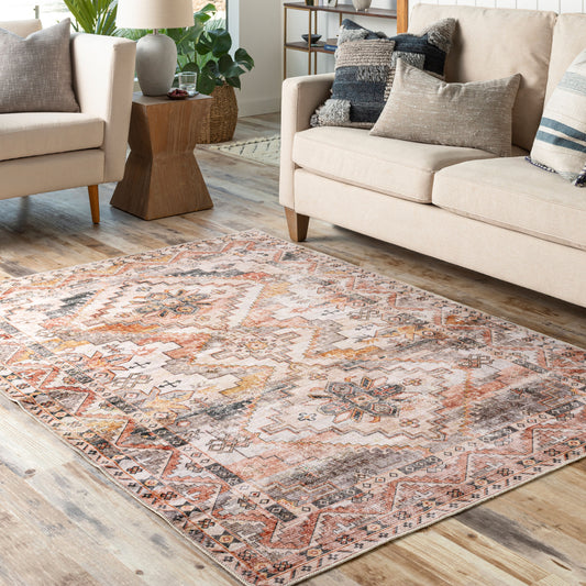 Regen RGE-2309 4' x 6' Machine Woven Washable Area Rug