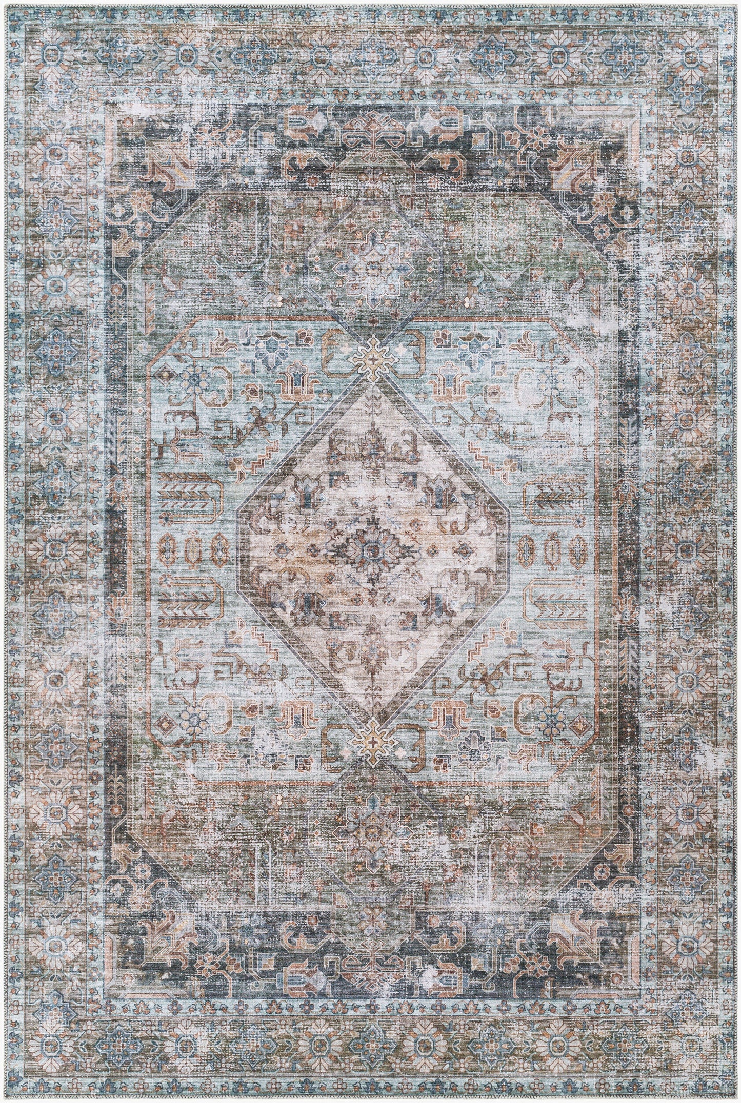 Regen RGE-2311 7' x 10' Machine Woven Washable Area Rug