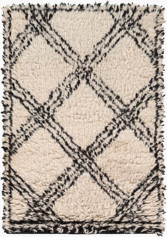 Riad RID-3002 2' x 3' Handmade Wool Accent Rug
