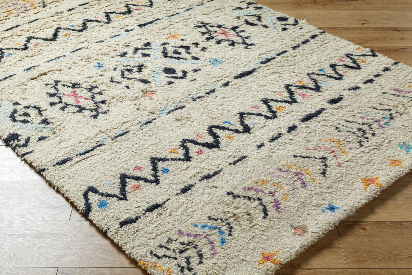 Riad RID-3003 9' x 12' Handmade Wool Area Rug