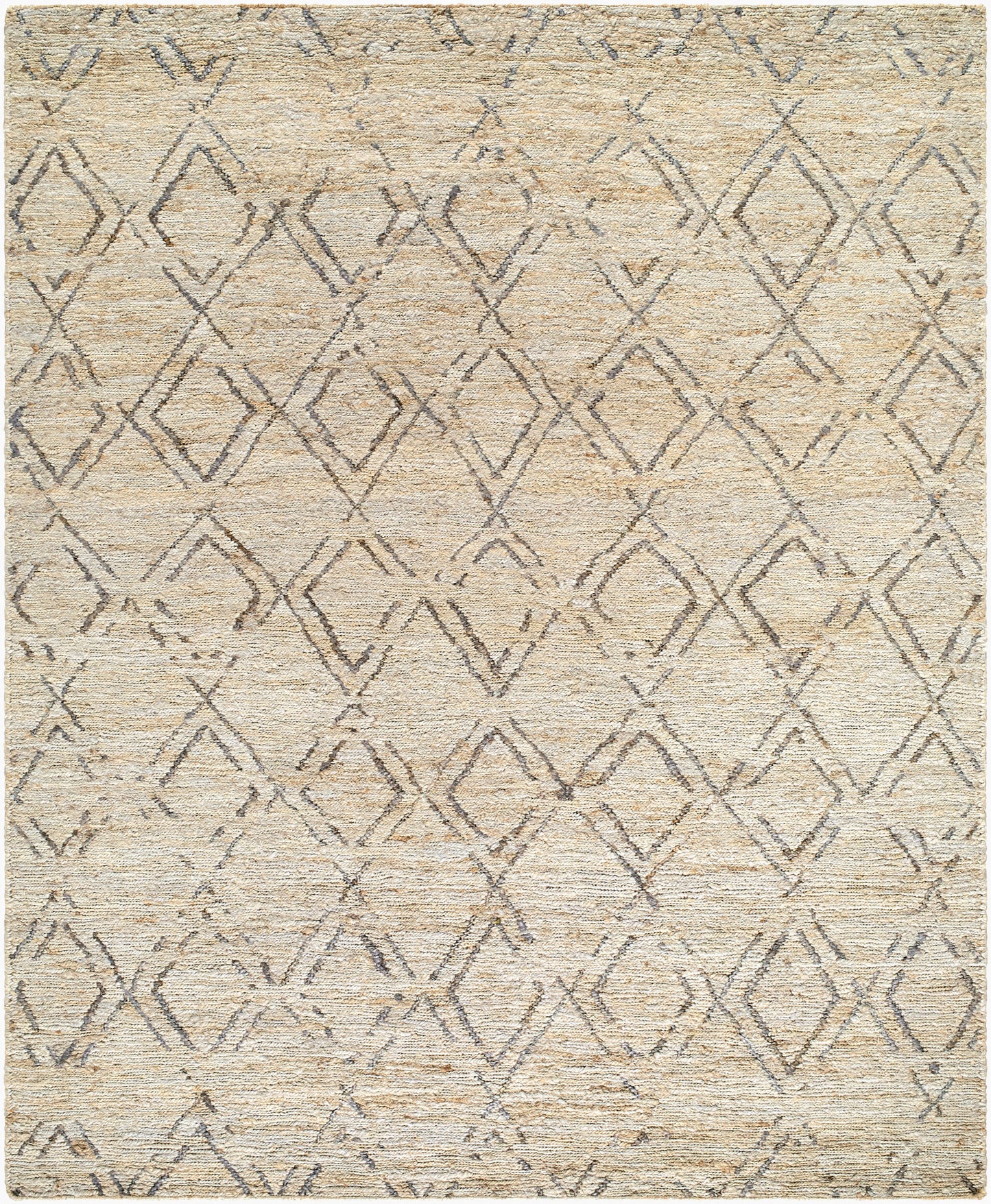 Alfombra de yute hecha a mano Riah RIH-2300 de 8' x 10'