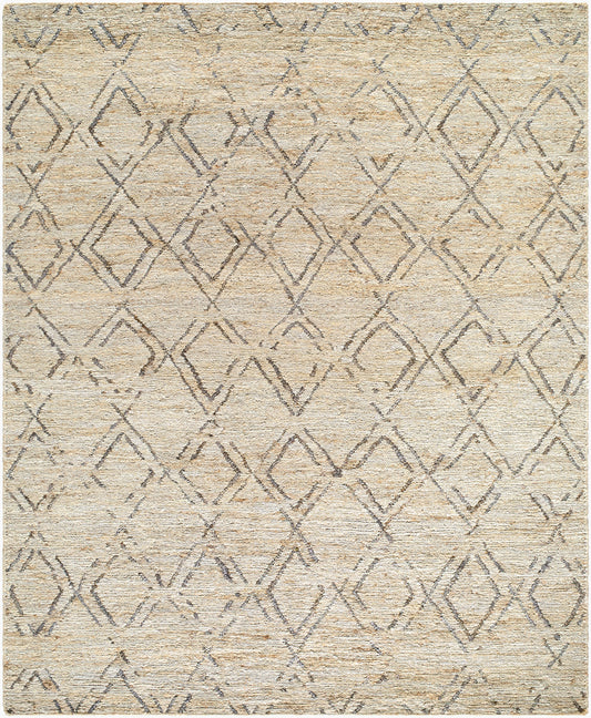 Alfombra de yute hecha a mano Riah RIH-2300 de 8' x 10'