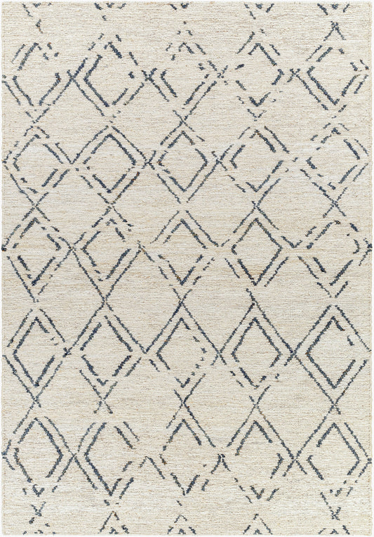 Riah RIH-2301 2' x 3' Handmade Jute Accent Rug
