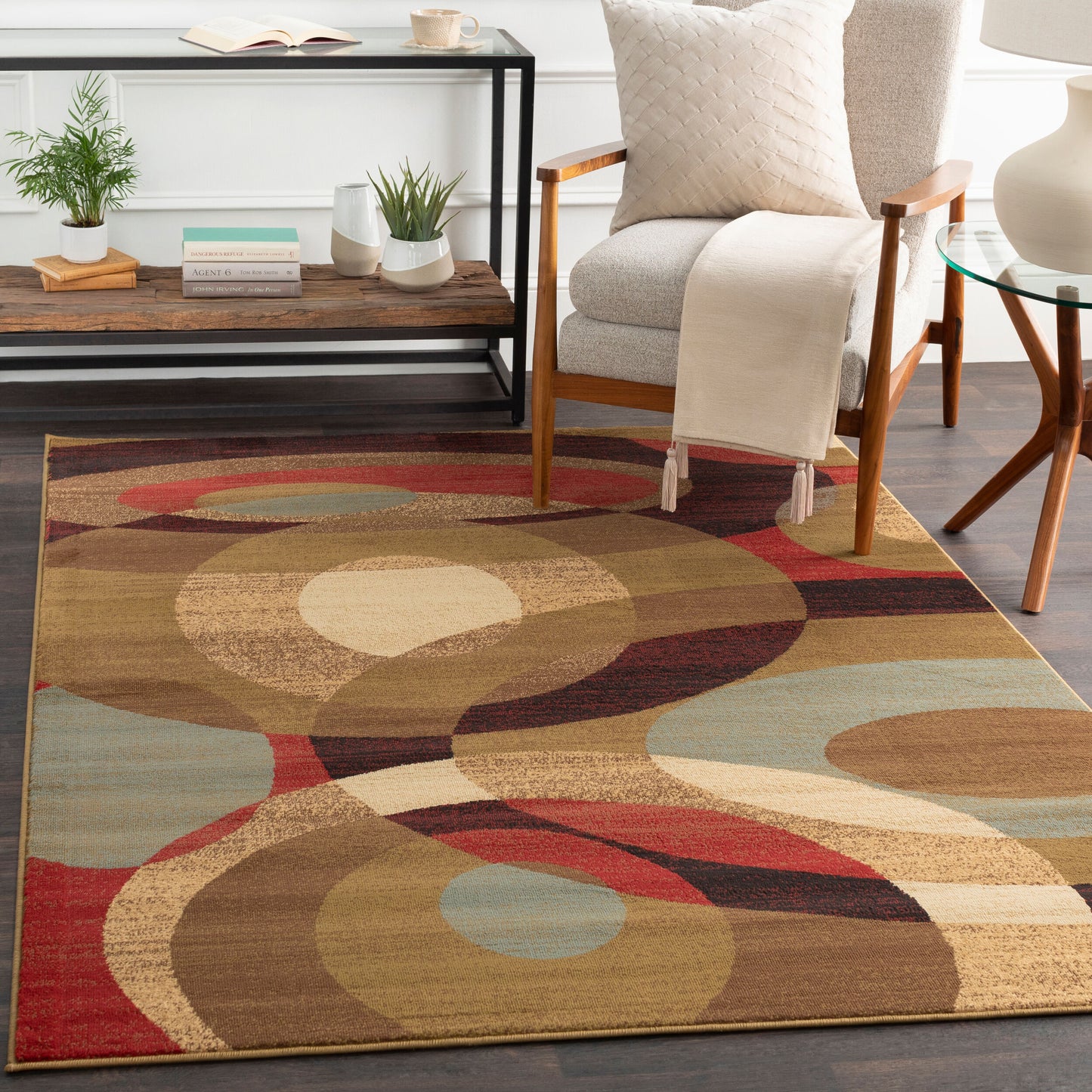 Riley RLY-5007 2' x 7'5" Runner Machine Woven Runner Rug
