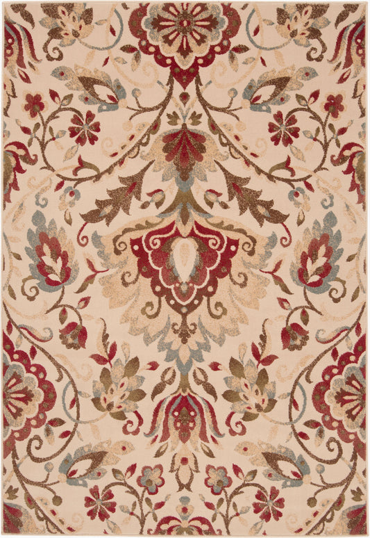 Alfombra decorativa tejida a máquina Riley RLY-5017 de 3' x 5'