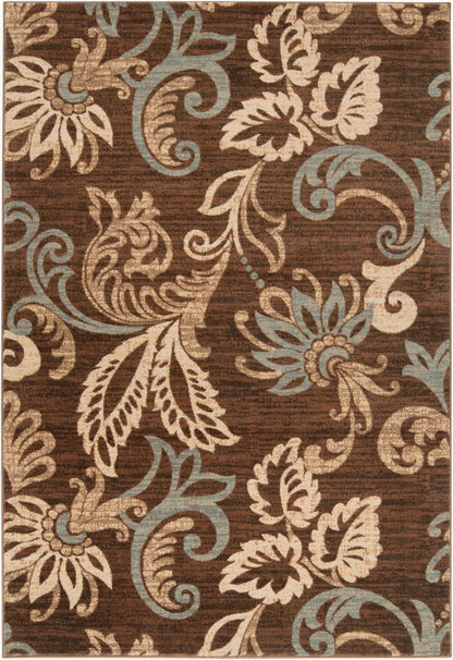 Alfombra decorativa tejida a máquina Riley RLY-5022 de 3' x 5'