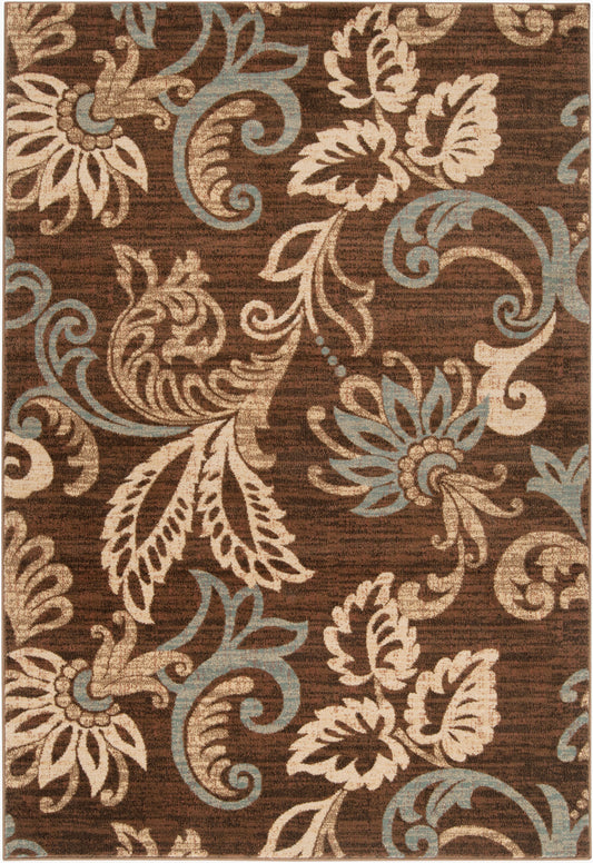 Alfombra decorativa tejida a máquina Riley RLY-5022 de 3' x 5'