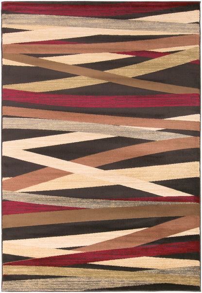 Alfombra decorativa tejida a máquina Riley RLY-5057 de 2' x 3'