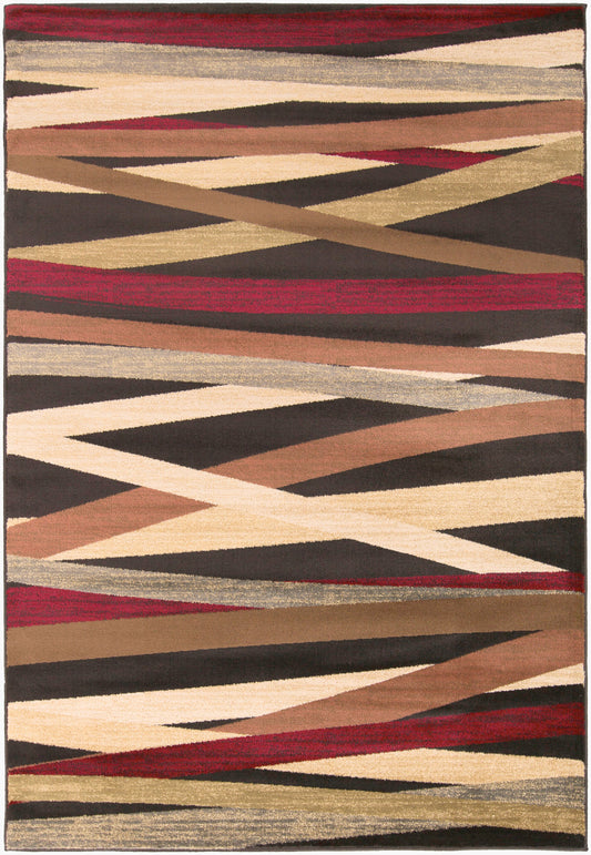 Alfombra decorativa tejida a máquina Riley RLY-5057 de 2' x 3'