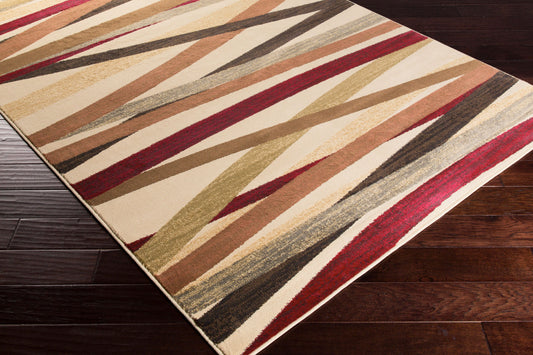 Alfombra decorativa tejida a máquina Riley RLY-5058 de 2' x 3'