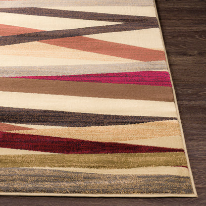 Alfombra decorativa tejida a máquina Riley RLY-5058 de 2' x 3'