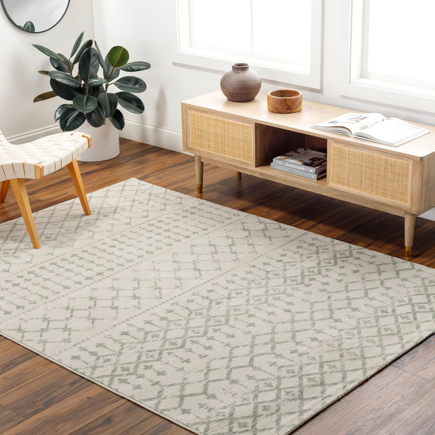Roma ROM-2407 8' x 10' Machine Woven Area Rug