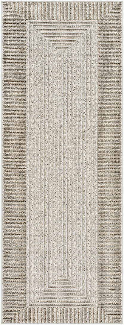 Rockport RPT-2301 7ft Runner Machine Woven Indoor/Outdoor Runner Rug