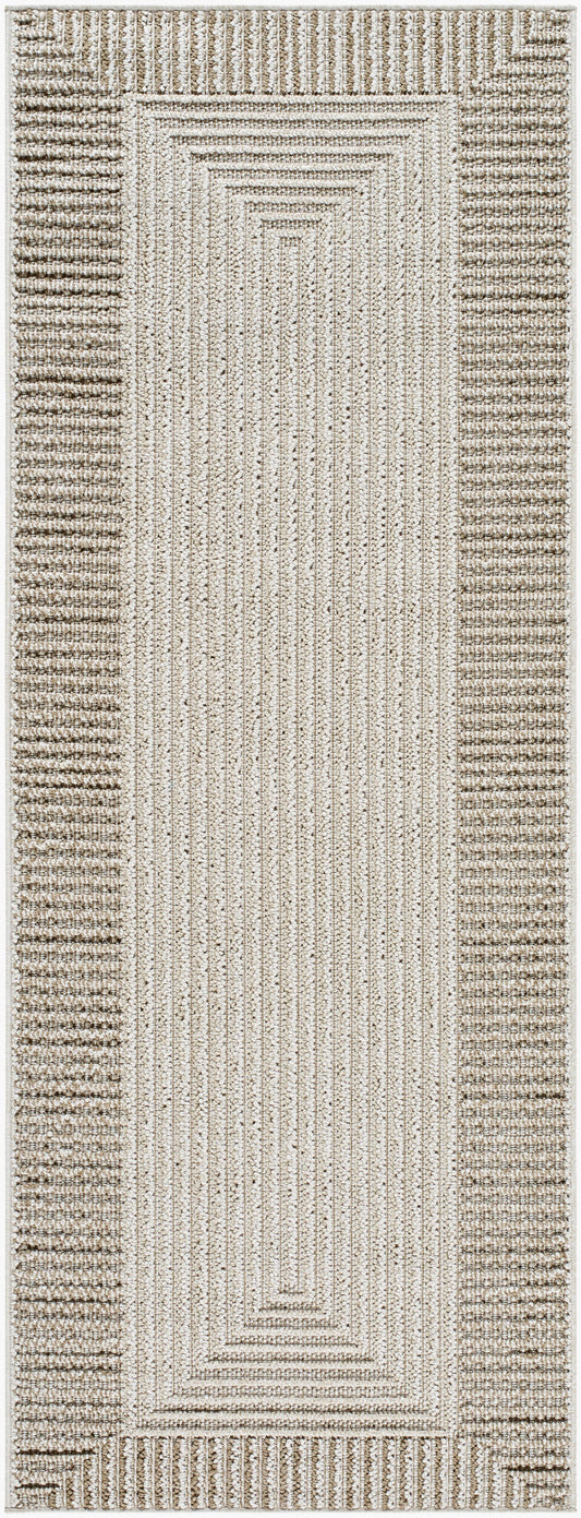 Rockport RPT-2301 7ft Runner Machine Woven Indoor/Outdoor Runner Rug