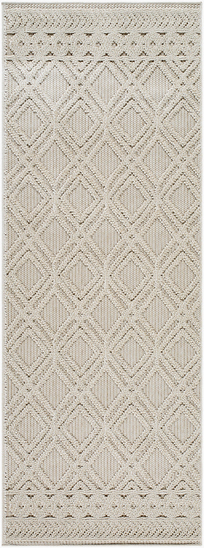 Rockport RPT-2302 7ft Runner Machine Woven Indoor/Outdoor Runner Rug