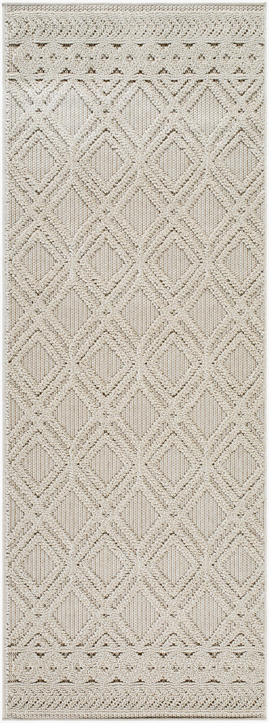 Rockport RPT-2302 7ft Runner Machine Woven Indoor/Outdoor Runner Rug