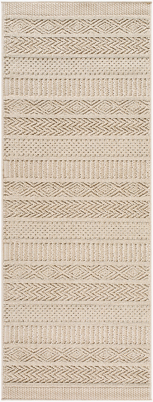 Rockport RPT-2303 7ft Runner Machine Woven Indoor/Outdoor Runner Rug