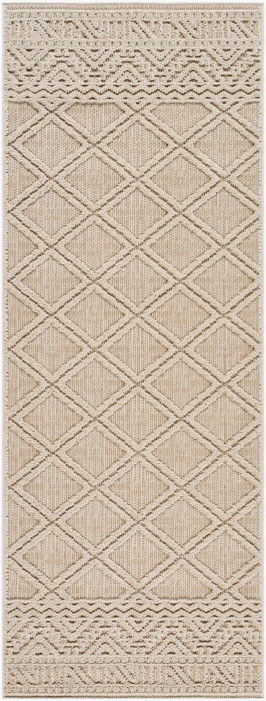 Rockport RPT-2305 7ft Runner Machine Woven Indoor/Outdoor Runner Rug