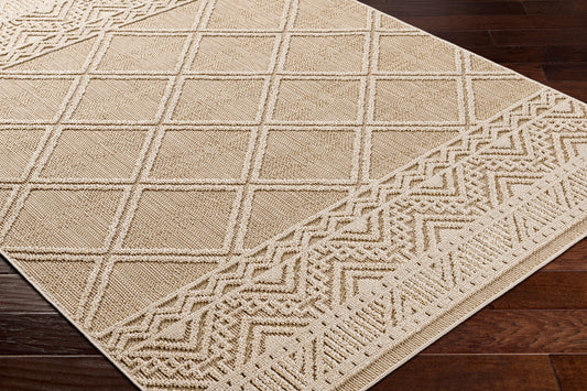 Rockport RPT-2305 7ft Runner Machine Woven Indoor/Outdoor Runner Rug